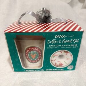 ONYX Bathhouse Coffee & Donut Set Bath Fizzie and Soak